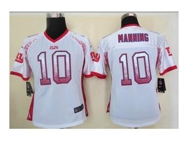 NEW women nfl jerseys new york giants #10 eli manning white(Elite drift fashion)