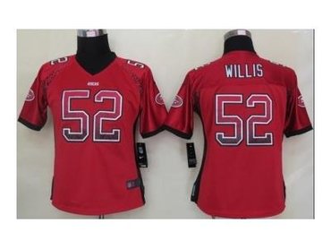 NEW women nfl jerseys san francisco 49ers #52 patrick willis red(Elite drift fashion)