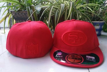 NFL 49ers Red Fitted Hat