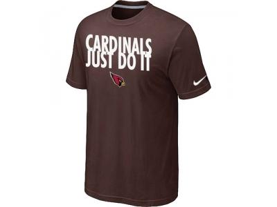 NFL Arizona Cardinals Just Do It Brown T-Shirt NFL Arizona Cardinals Just Do It Brown T-Shirt