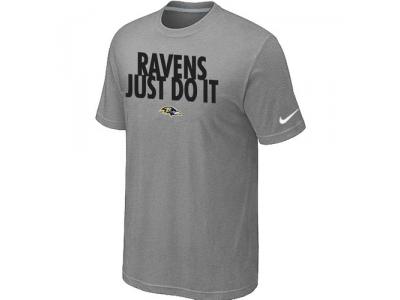 NFL Baltimore Ravens Just Do It L.Grey T-Shirt