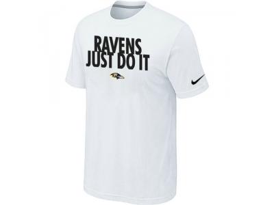 NFL Baltimore Ravens Just Do It White T-Shirt