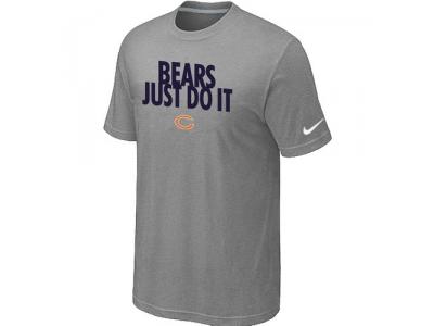 NFL Chicago Bears Just Do It L.Grey T-Shirt NFL Chicago Bears Just Do It L.Grey T-Shirt