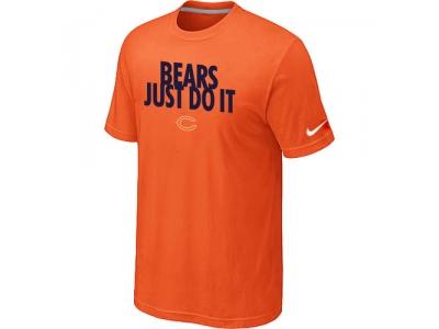 NFL Chicago Bears Just Do It Orange T-Shirt NFL Chicago Bears Just Do It Orange T-Shirt