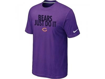NFL Chicago Bears Just Do It Purple T-Shirt
