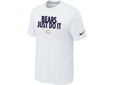 NFL Chicago Bears Just Do It White T-Shirt