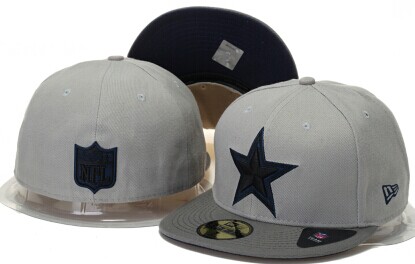 NFL Cowboys fitted hat Grey