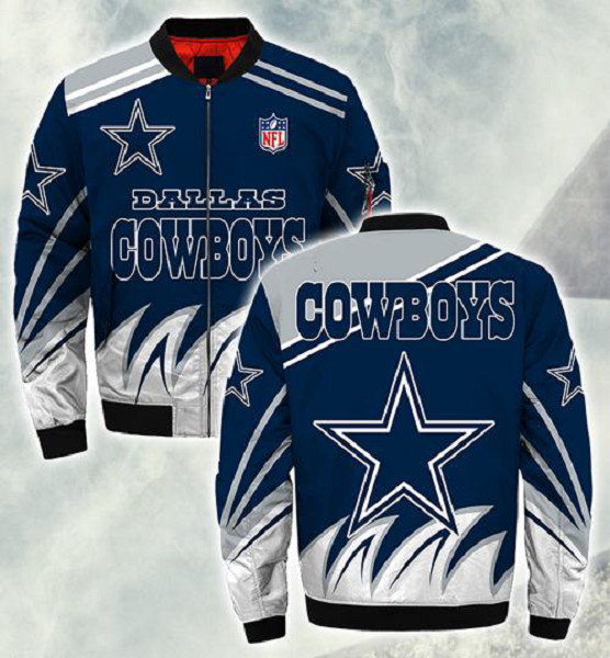 NFL Dallas Cowboys Sublimated Fashion 3D Fullzip Jacket-8