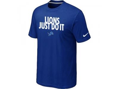 NFL Detroit Lions Just Do It Blue T-Shirt