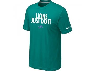 NFL Detroit Lions Just Do It Green T-Shirt