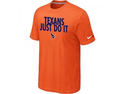 NFL Houston Texans Just Do It Orange T-Shirt