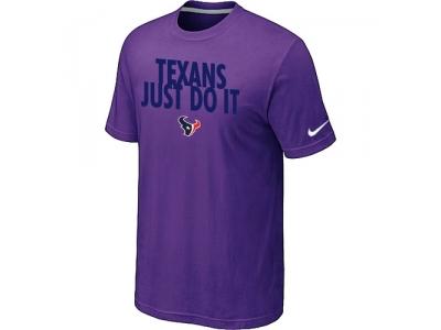 NFL Houston Texans Just Do It Purple T-Shirt
