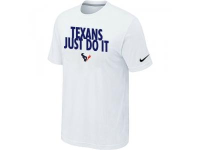 NFL Houston Texans Just Do It White T-Shirt