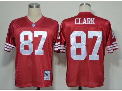 NEW NFL Jerseys San Francisco 49ers #87 Clark M&n Red