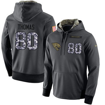 NFL Men's Nike Jacksonville Jaguars #80 Julius Thomas Stitched Black Anthracite Salute to Service Player Performance Hoodie NFL Men's Nike Jacksonville Jaguars #80 Julius Thomas Stitched Black Anthracite Salute to Service Player Performance Hoodie