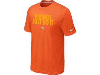 NFL Minnesota Vikings Just Do It Orange T-Shirt