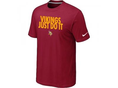 NFL Minnesota Vikings Just Do It Red T-Shirt