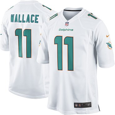 NFL NEW Miami Dolphins 11 Mike Wallace White Jerseys(Game) NFL NEW Miami Dolphins 11 Mike Wallace White Jerseys(Game)