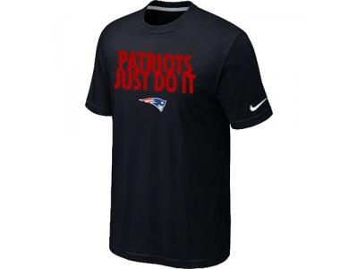 NFL New England Patriots Just Do It Black T-Shirt
