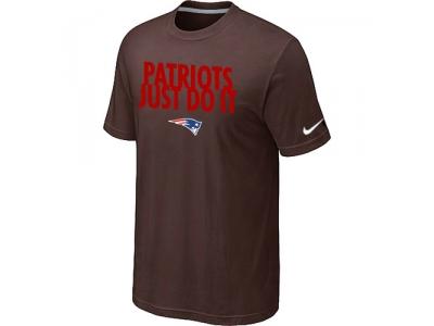 NFL New England Patriots Just Do It Brown T-Shirt