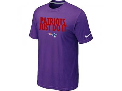 NFL New England Patriots Just Do It Purple T-Shirt