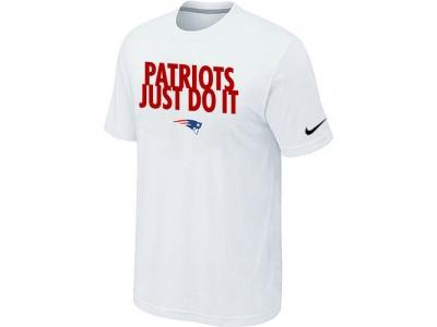 NFL New England Patriots Just Do It White T-Shirt
