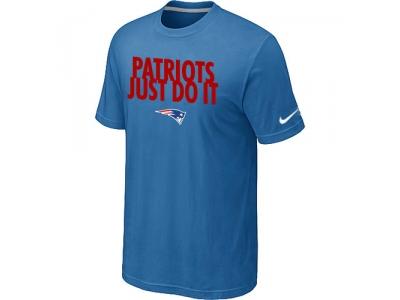 NFL New England Patriots Just Do It light Blue T-Shirt