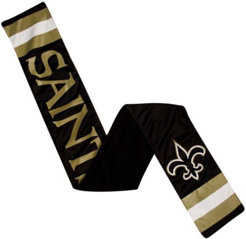 NFL New Orleans Saints Jersey Scarf With Zip Pocket NFL New Orleans Saints Jersey Scarf With Zip Pocket