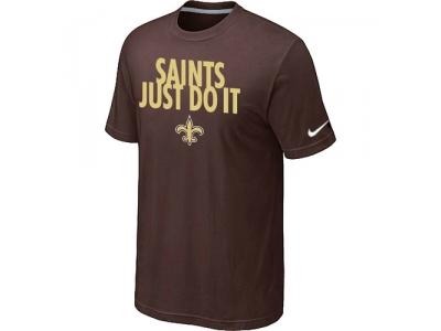 NFL New Orleans Saints Just Do It Brown T-Shirt