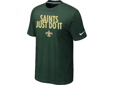 NFL New Orleans Saints Just Do It D.Green T-Shirt NFL New Orleans Saints Just Do It D.Green T-Shirt
