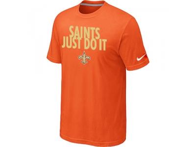NFL New Orleans Saints Just Do It Orange T-Shirt