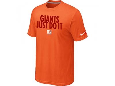 NFL New York Giants Just Do It Orange T-Shirt