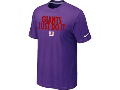 NFL New York Giants Just Do It Purple T-Shirt