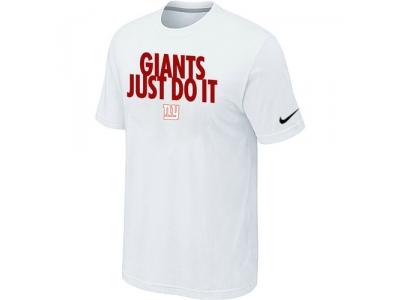 NFL New York Giants Just Do It White T-Shirt