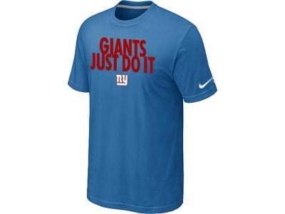 NFL New York Giants Just Do It light Blue T-Shirt NFL New York Giants Just Do It light Blue T-Shirt