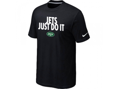 NFL New York Jets Just Do ItBlack T-Shirt