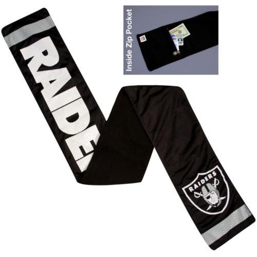NFL Oakland Raiders Jersey Scarf With Zip Pocket NFL Oakland Raiders Jersey Scarf With Zip Pocket