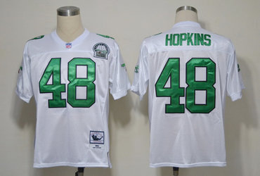 NFL Philadelphia Eagle 48 Hopkins Throwback White Jerseys