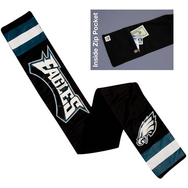 NFL Philadelphia Eagles Jersey Scarf With Zip Pocket NFL Philadelphia Eagles Jersey Scarf With Zip Pocket