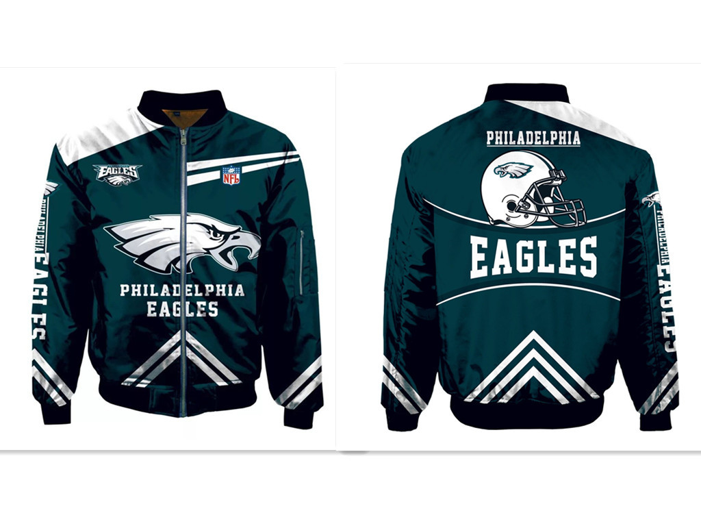 NFL Philadelphia Eagles Sublimated Fashion 3D Fullzip Jacket-4 NFL Philadelphia Eagles Sublimated Fashion 3D Fullzip Jacket-4