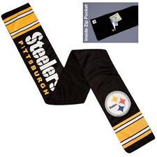 NFL Pittsburgh Steelers Jersey Scarf With Zip Pocket NFL Pittsburgh Steelers Jersey Scarf With Zip Pocket