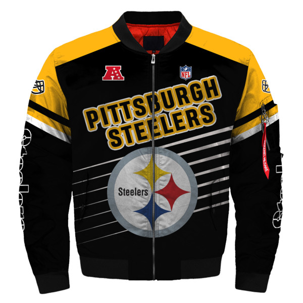 NFL Pittsburgh Steelers Sublimated Fashion 3D Fullzip Jacket-1 NFL Pittsburgh Steelers Sublimated Fashion 3D Fullzip Jacket-1