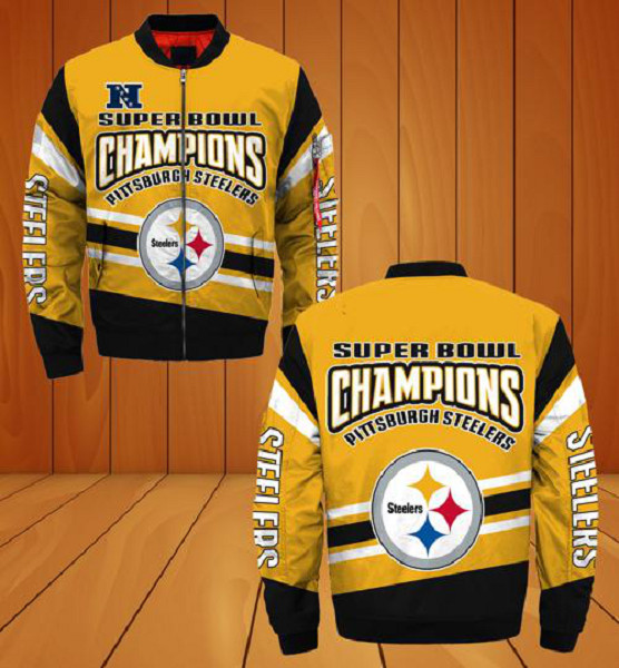 NFL Pittsburgh Steelers Sublimated Fashion 3D Fullzip Jacket-2 NFL Pittsburgh Steelers Sublimated Fashion 3D Fullzip Jacket-2