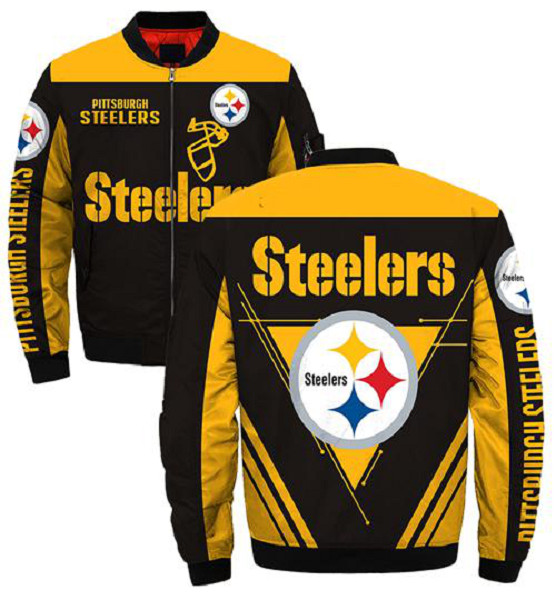 NFL Pittsburgh Steelers Sublimated Fashion 3D Fullzip Jacket-5 NFL Pittsburgh Steelers Sublimated Fashion 3D Fullzip Jacket-5