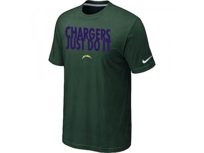 NFL San Diego Charger Just Do It D.Green T-Shirt NFL San Diego Charger Just Do It D.Green T-Shirt