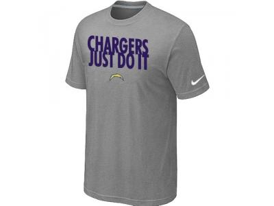 NFL San Diego Charger Just Do It L.Grey T-Shirt NFL San Diego Charger Just Do It L.Grey T-Shirt