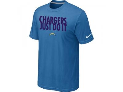 NFL San Diego Charger Just Do It light Blue T-Shirt NFL San Diego Charger Just Do It light Blue T-Shirt