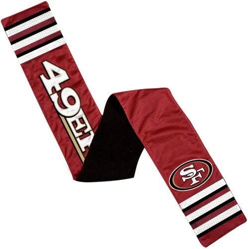 NFL San Francisco 49ers Jersey Scarf With Zip Pocket NFL San Francisco 49ers Jersey Scarf With Zip Pocket