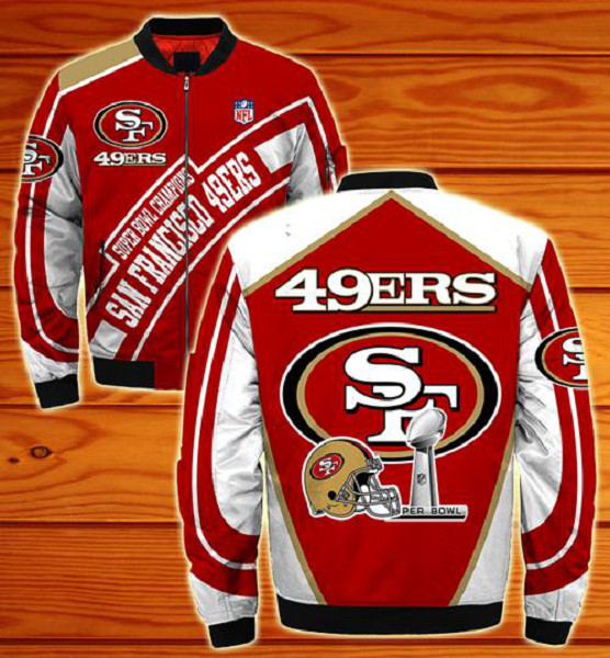 NFL San Francisco 49ers Sublimated Fashion 3D Fullzip Jacket-2 NFL San Francisco 49ers Sublimated Fashion 3D Fullzip Jacket-2