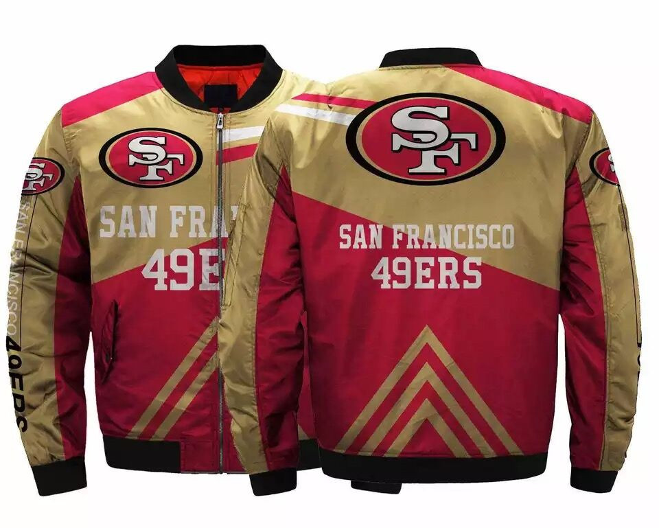 NFL San Francisco 49ers Sublimated Fashion 3D Fullzip Jacket-3 NFL San Francisco 49ers Sublimated Fashion 3D Fullzip Jacket-3